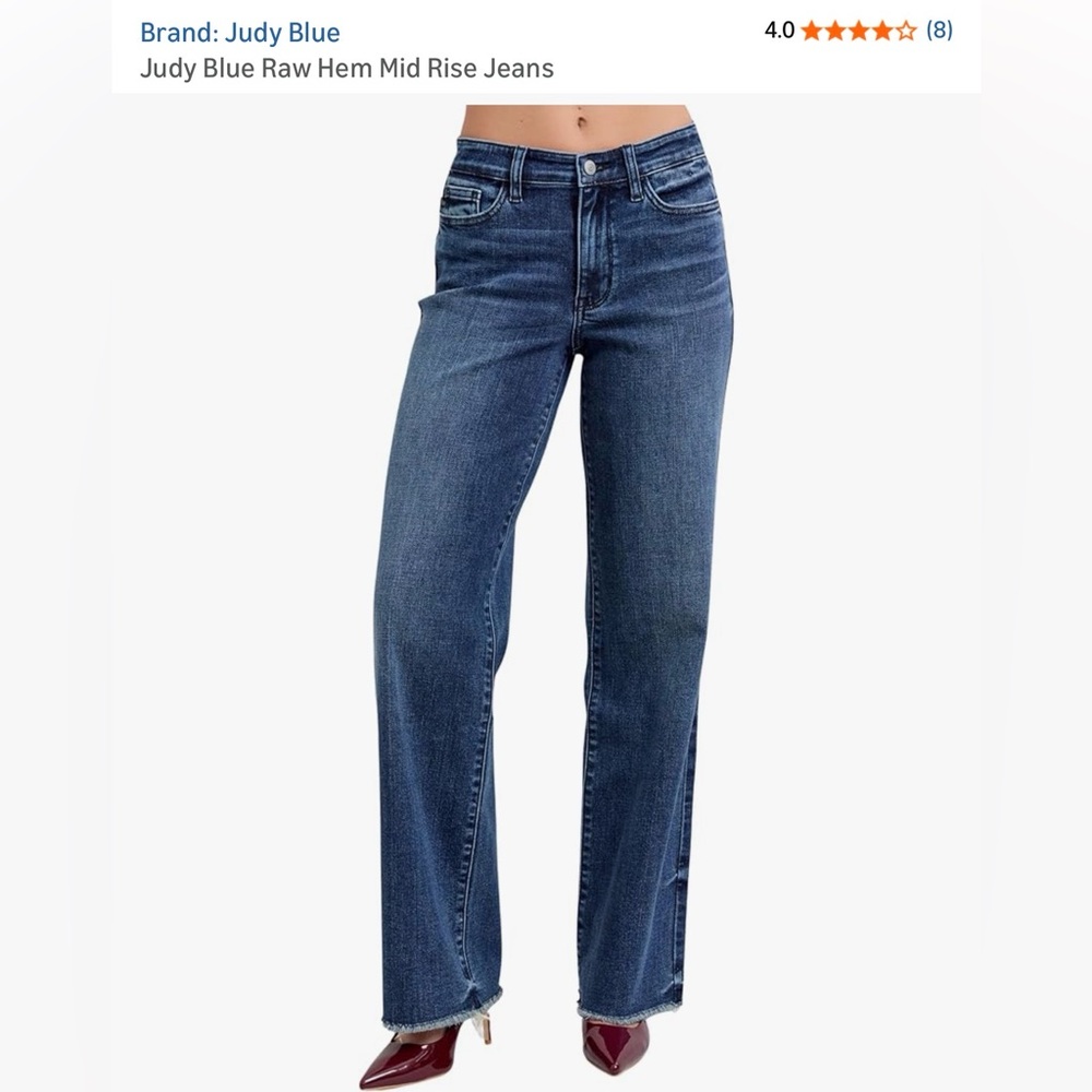 Judy Blue 11/30 straight fit dark wash jeans 👖 - Picture 8 of 9